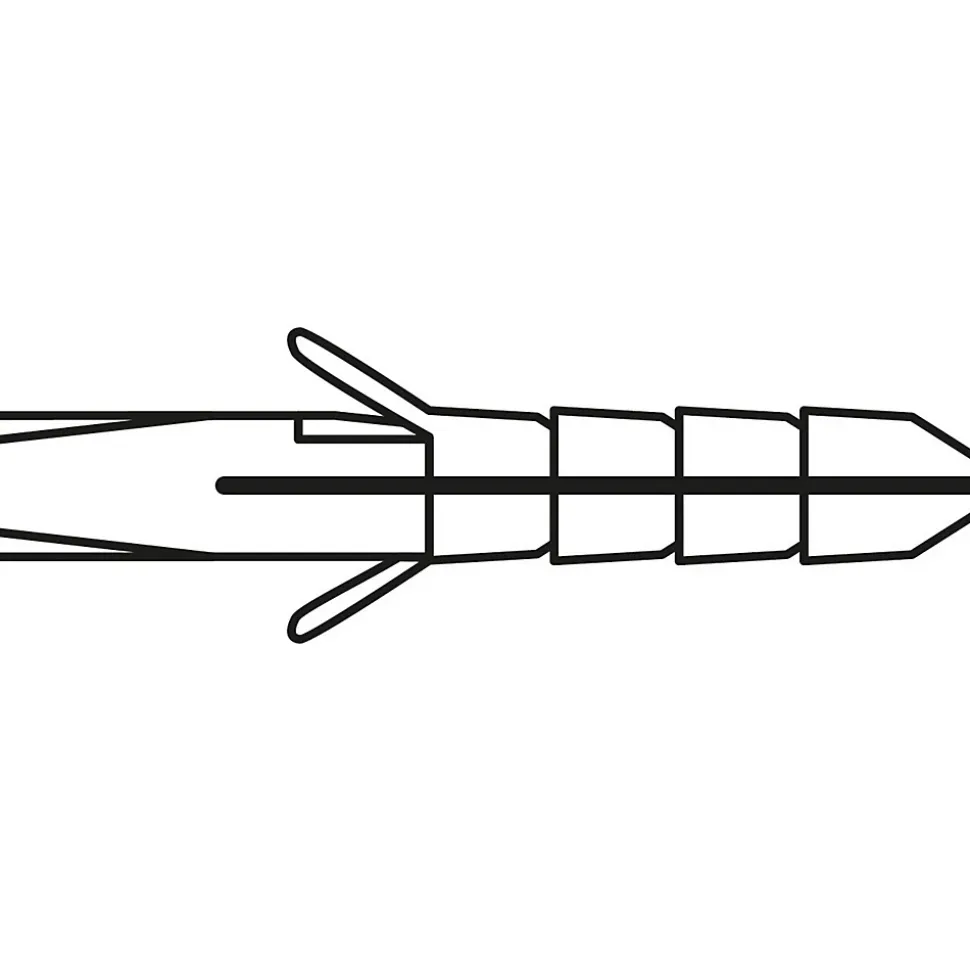 Cheville nylon matériaux plein Viswood
