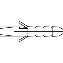 Cheville nylon matériaux plein Viswood