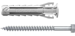 Cheville nylon pour matériaux pleins Fischer SX PLUS 10x50 mm, 5 pièces