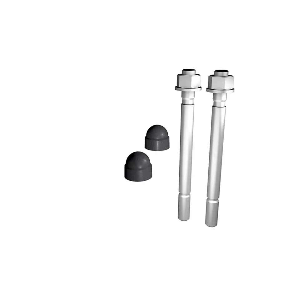 Cheville pour sol Prestio béton avec capuchon anthracite Kordo, lot de 2