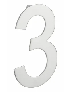 Chiffre 3 à visser, inox, H.100mm - THIRARD