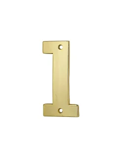 Chiffre 1, laiton, à visser, doré, H.51mm - THIRARD
