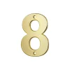 Chiffre 8, laiton, à visser, H.51mm, doré- THIRARD