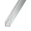 Cimaise aluminium brut 20 x 10 x 10 mm, 1 m