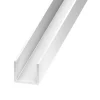 Cimaise PVC blanc 10 x 19 x 21 mm, 2,5 m