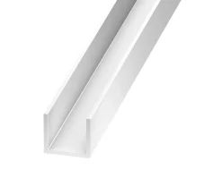 Cimaise PVC blanc 10 x 19 x 21 mm, 2,5 m