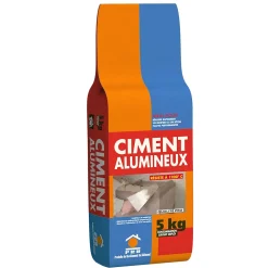 Ciment Alumineux 5kg - Haute Résistance, Prise Rapide - Travaux Techniques, Réparations Structurales, Scellement et Maçonnerie