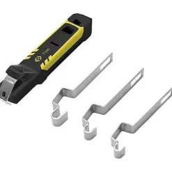 C.K T1290 couteau à dénuder pour câbles ronds et plats - lame acier, profondeur réglable, 4 branches