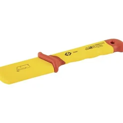 C.K T0990 Couteau à dénuder VDE 205 mm, lame inox crochue, poignée bi-matière