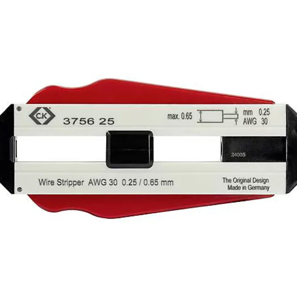 C.K T3756 Dénudeur compact pour fils PVC et PTFE 0,25 mm - butée réglable, lames trempées