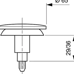 Clapet Quick-Clac pour lavabo et baignoire ø 65 mm Wirquin