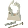 Clip de fixation simple en plastique Ø20, lot de 10