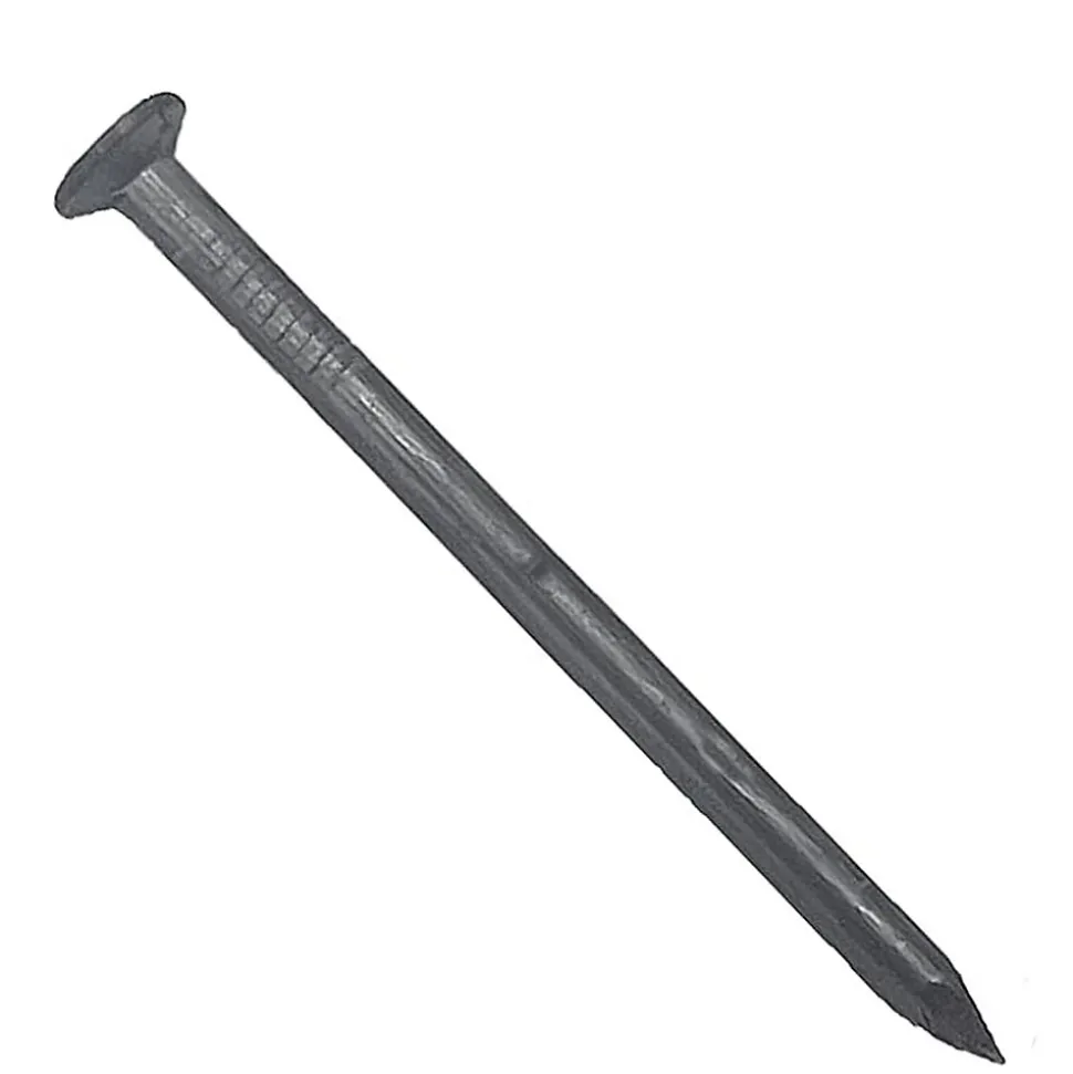 Clou Pointe tête plate acier d 4.50 x L 100 mm boite de 5 Kg