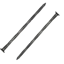 Clou Pointes Tête plate acier torsadées d 4.1 x L 100 mm Boite de 5 kg