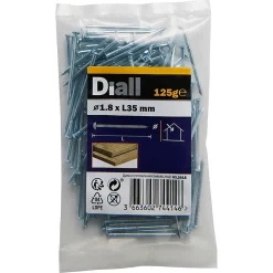 Clous à tête bombée en acier zingués 1,8x35 - 125g