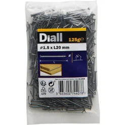 Clous à tête plate en acier galvanisé 1,5x20 - 125g