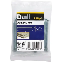 Clous à tête plate en acier galvanisé 3x60 - 125g