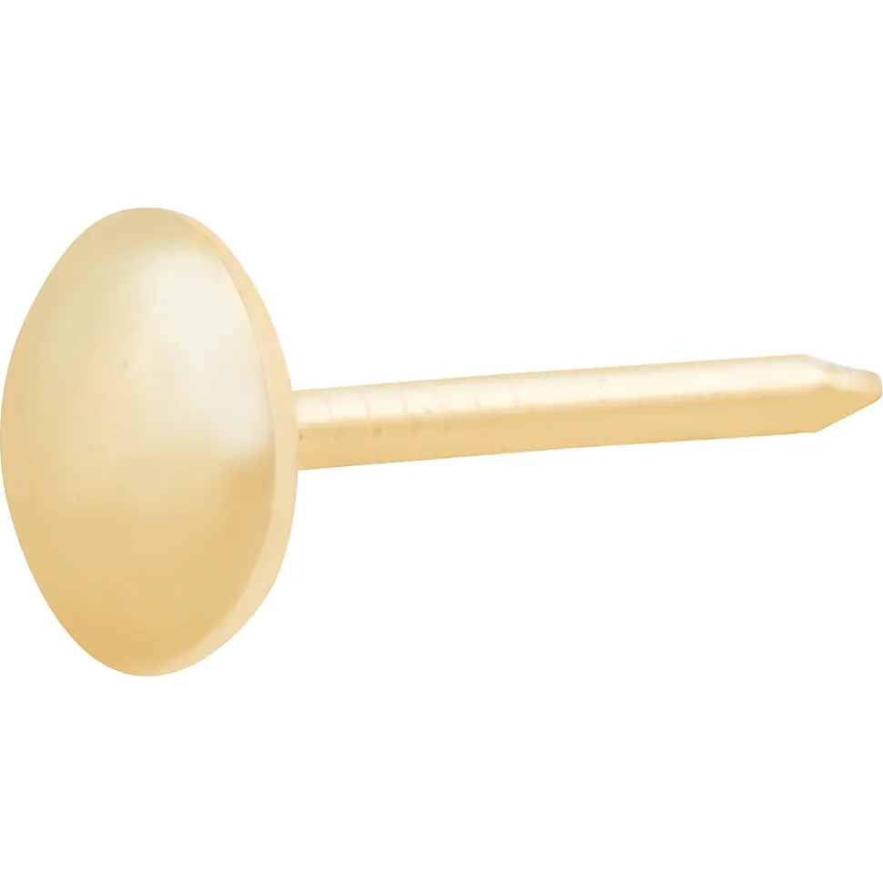 Clous tapissiers en acier plaqués en laiton 8 x 17 mm - 50 pièces