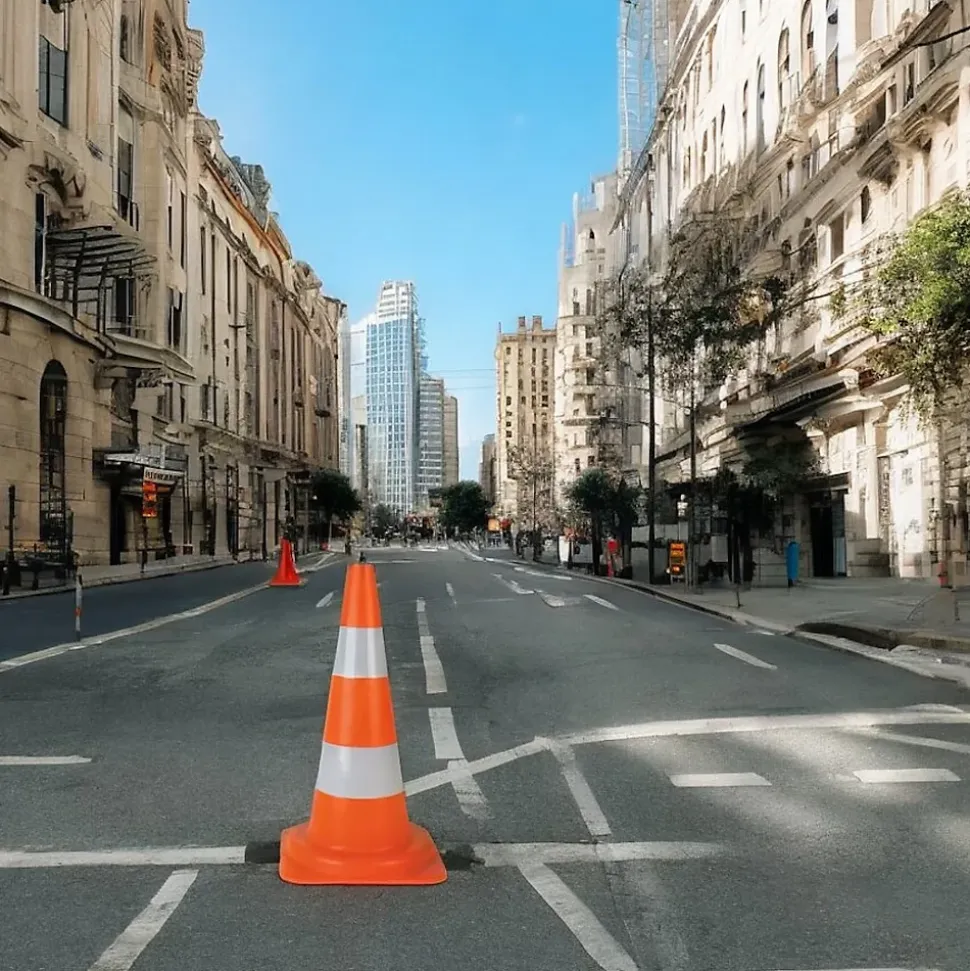 Cône de signalisation réfléchissant 53 cm