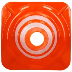 Cônes de signalisation routière cône de chantier orange blanc 47 cm 4 pièces