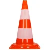 Cônes de signalisation routière cône de chantier orange blanc 47 cm 5 pièces