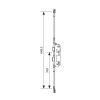 Coffre de serrure principal SECURY X 50/92 têtière U24mm longueur 649,5mm cote D 310mm - FERCO - 6-39046-29-0-1