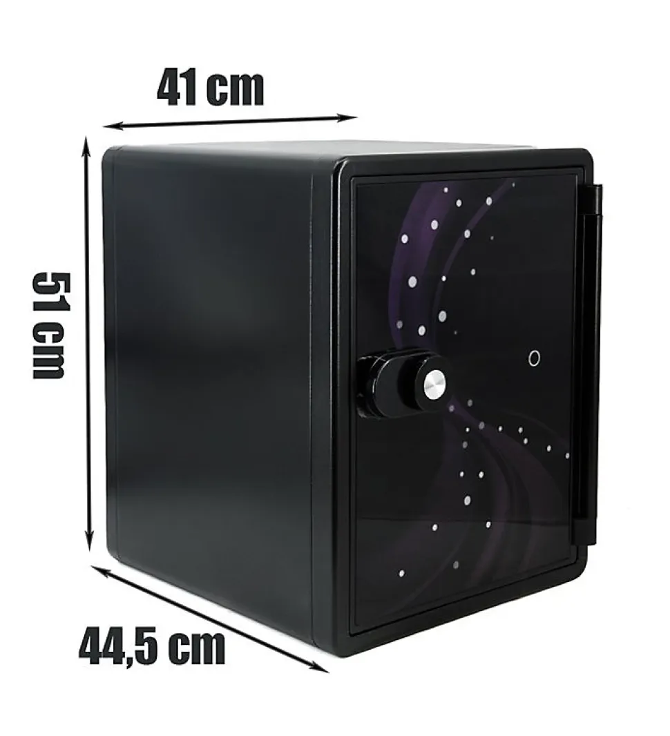 Coffre fort ignifuge 40L Anti feu 1H Electronique a code fixation sol FS-FM40 Reskal Couleur - Violet