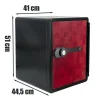 Coffre fort ignifuge 40L Anti feu 1H Electronique a code fixation sol FS-FM40 Reskal Couleur - Rouge