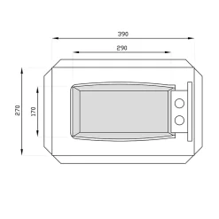 Coffre fort Technomax GK/4 - Moyen format 14L