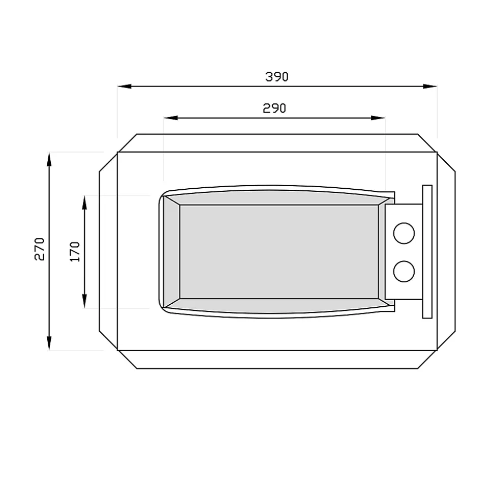 Coffre fort Technomax GK/4 - Moyen format 14L