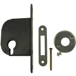 Coffre petit modèle pêne dormant axe 50mm profil européen noir bout carré - JPM - 235000-01-0X