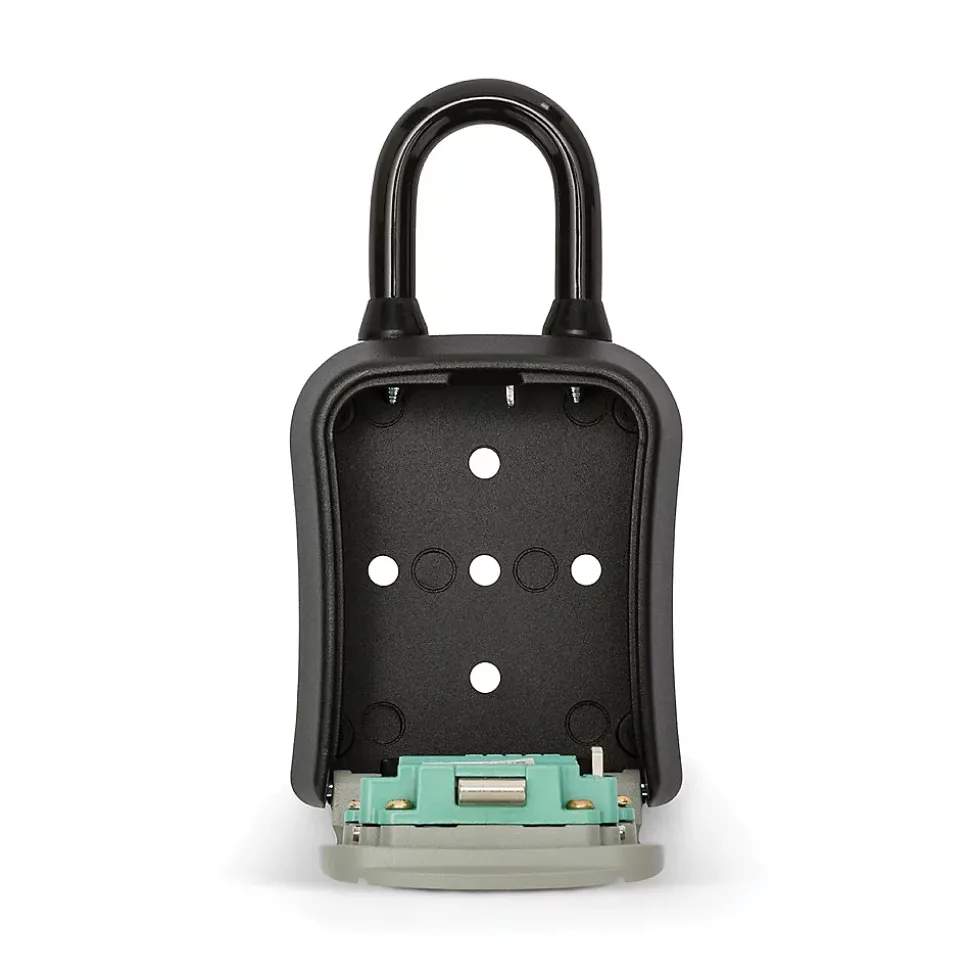 Coffre-fort à clés. Modèle de base avec cadenas. Gris