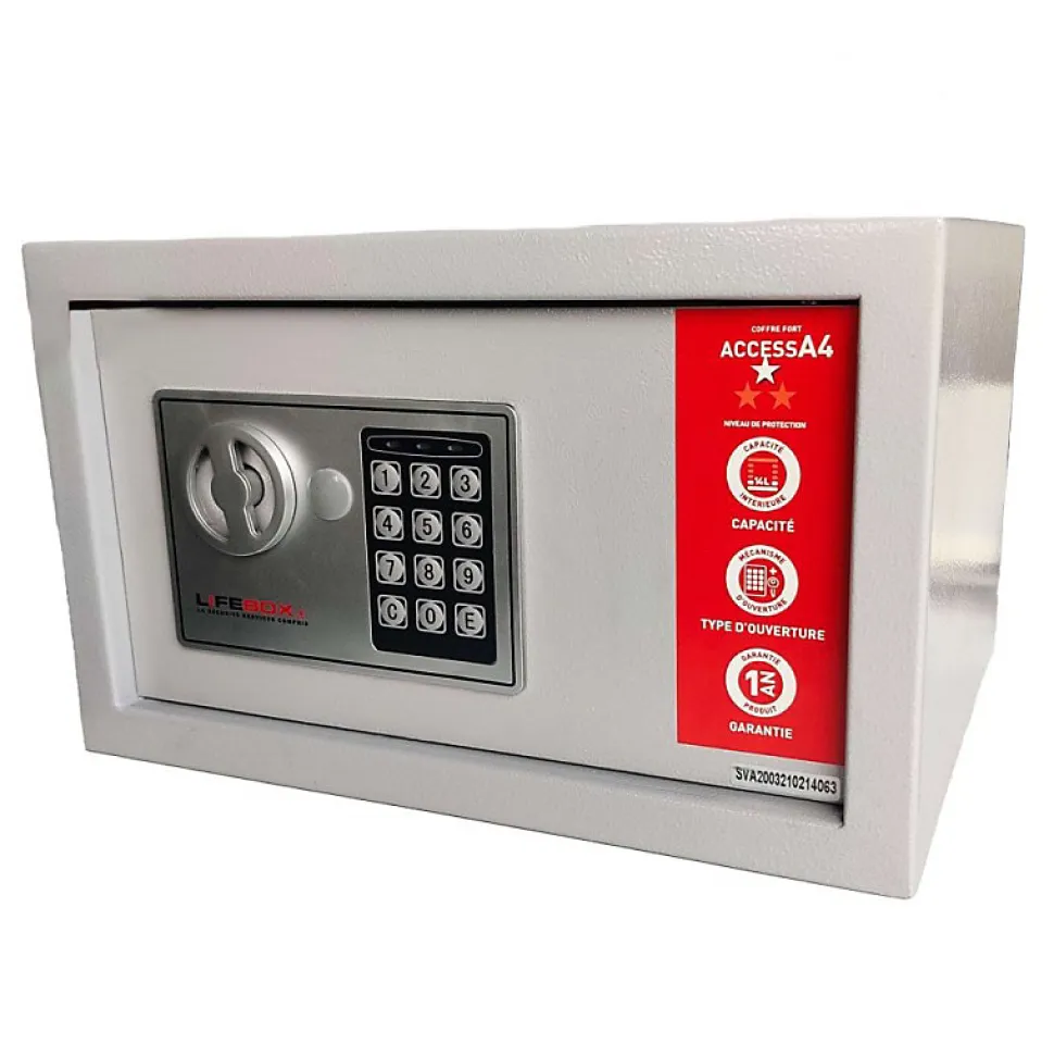 Coffre-fort 14 litres ouverture par digicode Access A4B