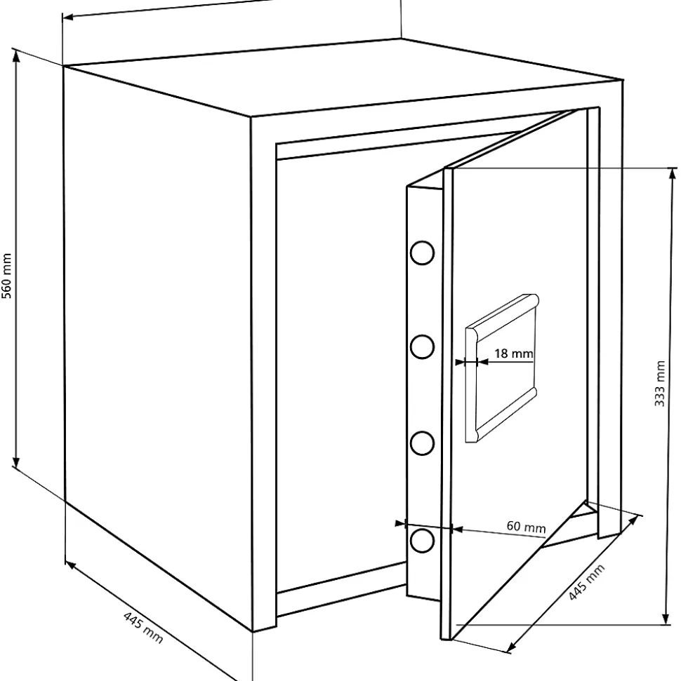 Coffre-fort Burg-Wachter M 540 E - 28 L