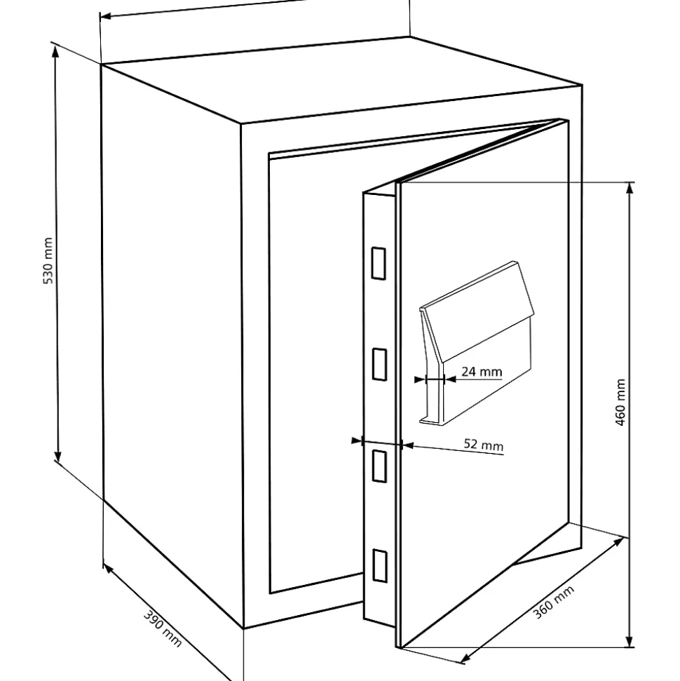 Coffre-fort Burg-Wachter MT 660 K - 45,3 L