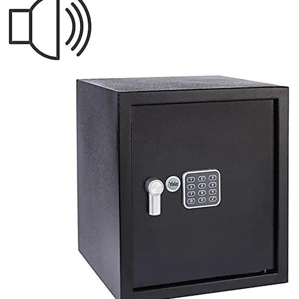 Coffre-fort electronique YALE YEC/390/DB2 40L silver metal
