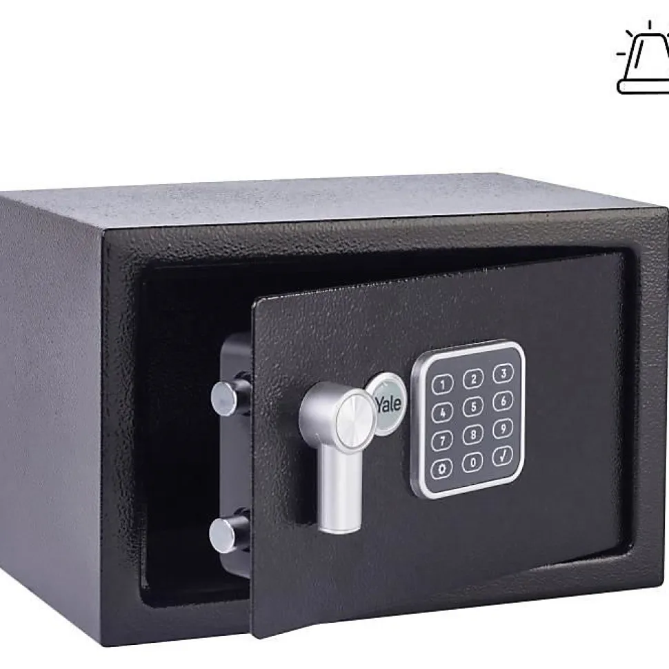 Coffre-fort Électronique a Alarme - YALE - YEC/200/DB2 - Small 8.6L - Sirene 130 dB - 20x31x20cm