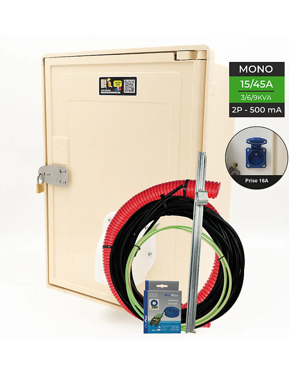 Coffret 10 Mètres 3/6/9 Kw "aerien" Complet