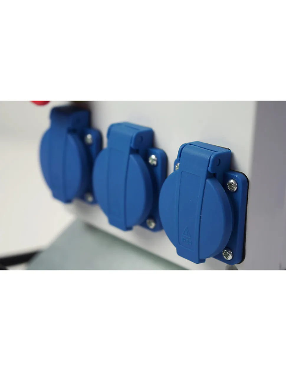 Coffret de chantier monophasé avec arrêt d'urgence