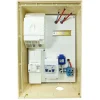 Coffret de chantier monophasé 12 kW - pack complet raccordement aérien 15m conforme ENEDIS avec 1 prise et bornier IP2X