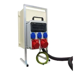 Coffret de chantier triphasé 6/18 kW - pack complet raccordement SOL 3m avec prises 32A 16A conforme ENEDIS