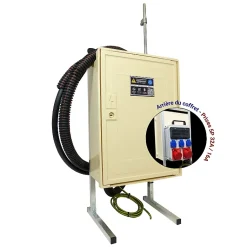 Coffret de chantier triphasé 6/18 kW - pack complet raccordement AIR 15m avec prises 32A 16A conforme ENEDIS