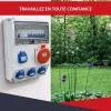 Coffret de Chantier Triphasé 440V ATOLE - 4P+N+T - IP44 IK08 - 32A - Coffret Électrique