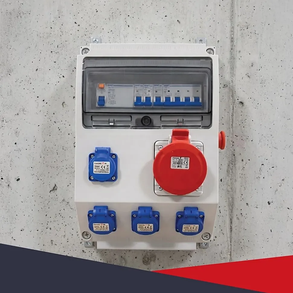 Coffret de Chantier Triphasé 440V ATOLE - 4P+N+T - IP44 IK08 - 32A - Coffret Électrique