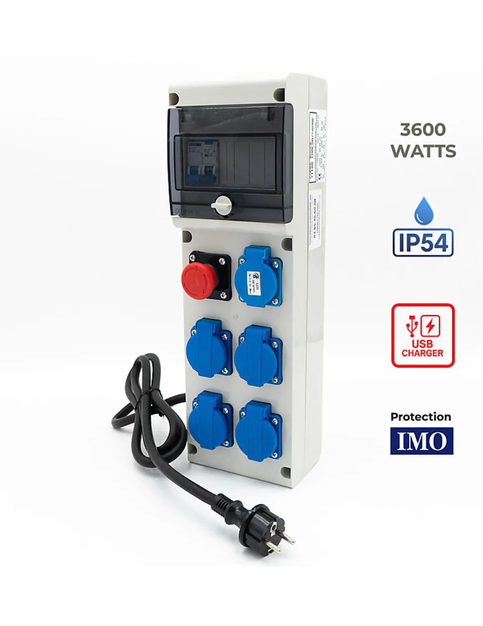 Coffret De Distribution Sur Prises 230v Avec Sortie Usb