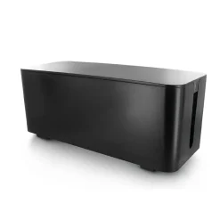 Coffret de rangement câbles et multiprises grande taille noir