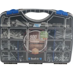 Coffret de visserie 500 vis + 100 chevilles Scell-it
