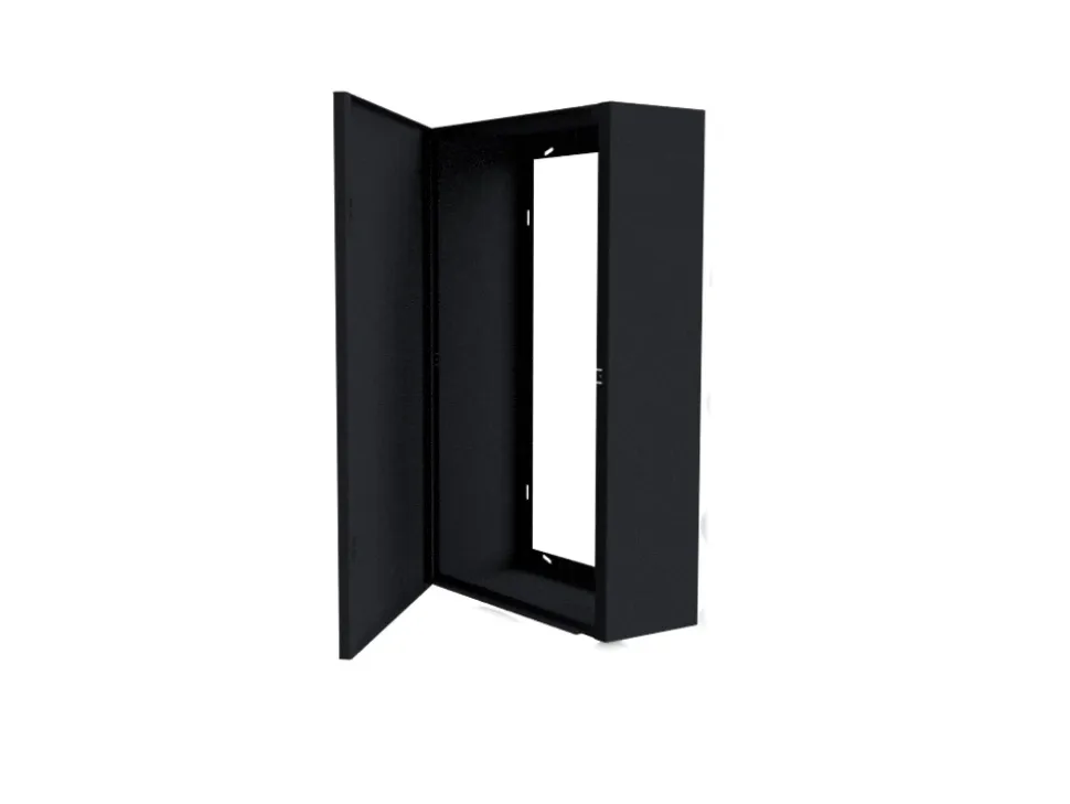 Coffret d'habillage ATOLE 13 modules en acier noir pour tableaux électriques - H 540 x L 340 x P 140 mm - Réf. RCH100NR
