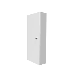 Coffret d'habillage ATOLE 13 modules en acier blanc avec serrure à clef - H 790 x L 340 x P 140 mm - Réf. RCH300GSS