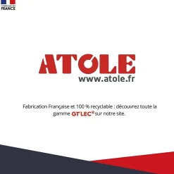 Coffret d'habillage ATOLE 13 modules en acier blanc pour tableaux éléctriques - H 1040 x L 340 x P 140 mm - Réf. RCH500